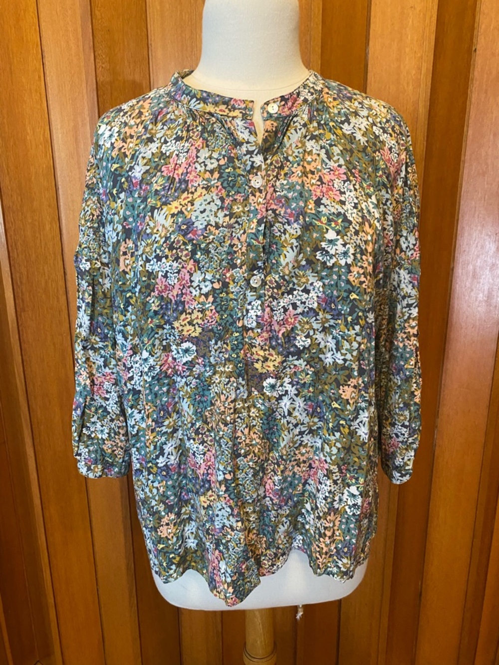 J JILL Floral Blouse